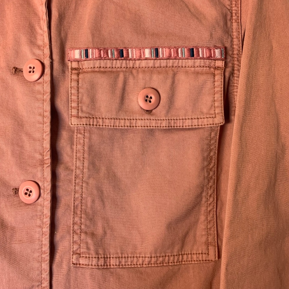 GAP Vintage Pale Pink Denim Jacket – Y2K Utility Style - Picture 13 of 16
